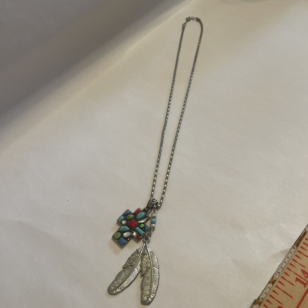 Double Pendant Necklace Native American‎ Art